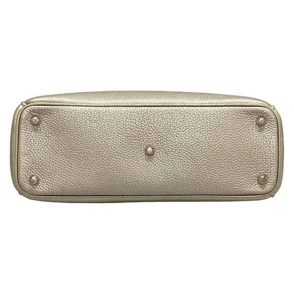 Auth DIOR/ChristianDior Diorissimo M0902PTUZ Champagne Gold Leather - Tote Bag - Picture 6 of 16